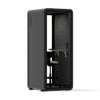Quell Acoustic Soundproof pod in black, office pod with device shelf, angled product preview 