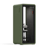 Quell Acoustic Plus Soundproof pod in green, office pod with device shelf, angled product preview