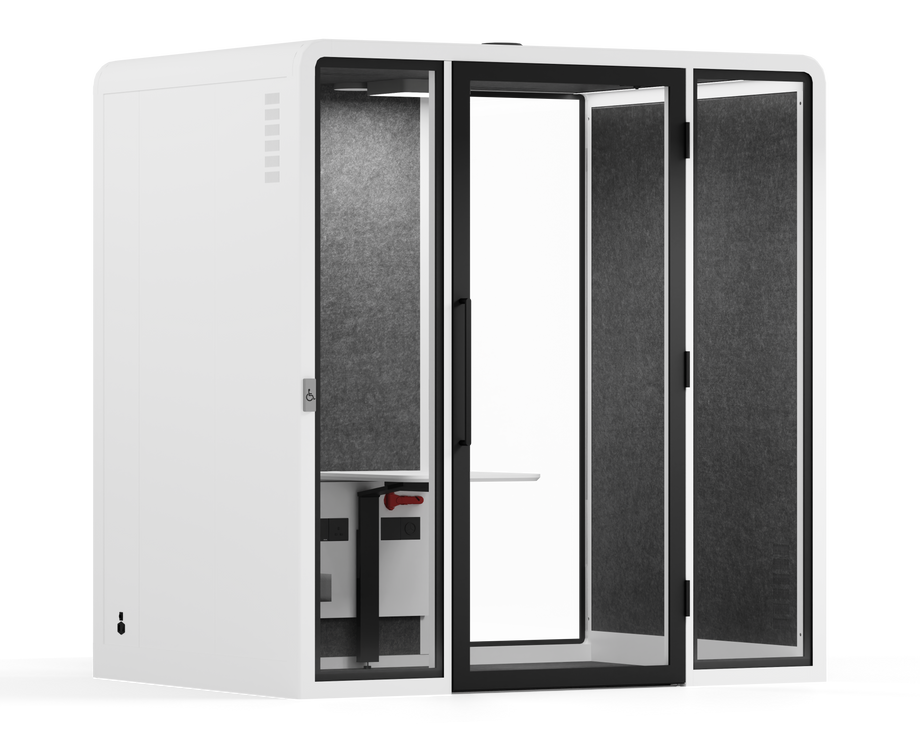 Access Meeting Booth - LargeWhite / Bench Furniture Only