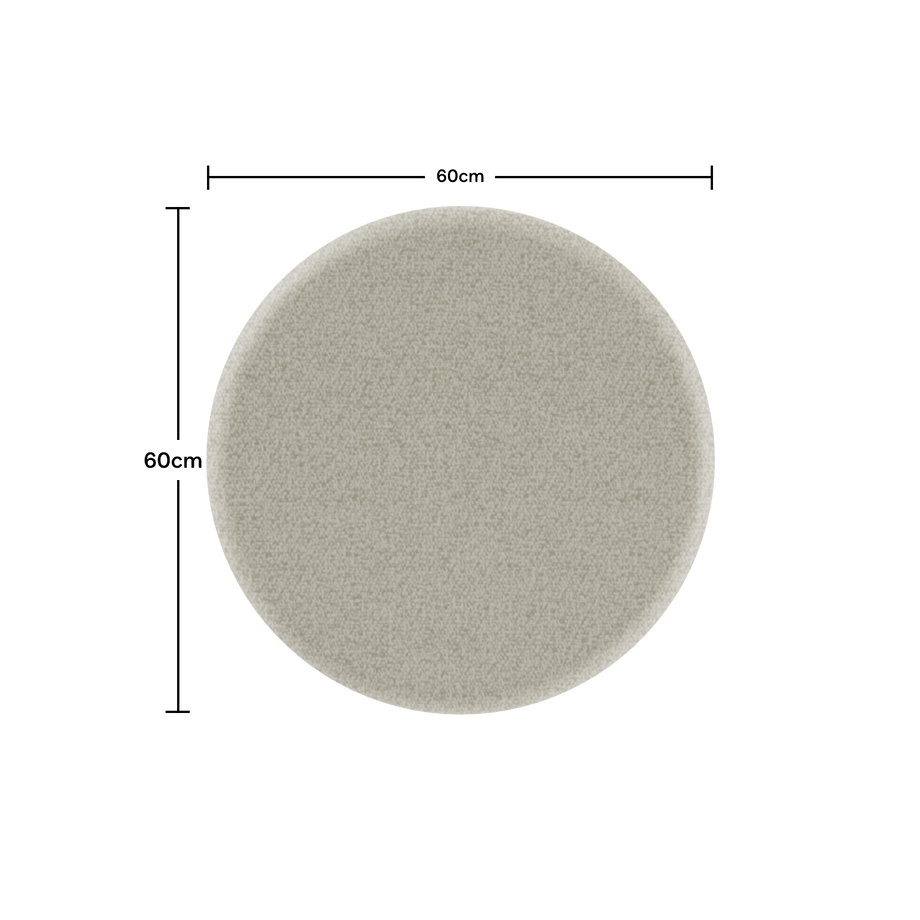 Acoustic Ceiling PanelBeige / 60cm by 60cm / Round