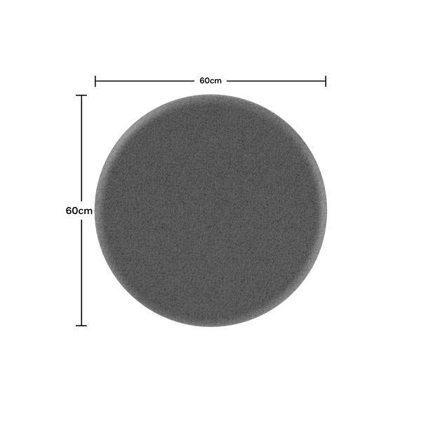 Acoustic Ceiling PanelDark Grey / 60cm by 60cm / Round