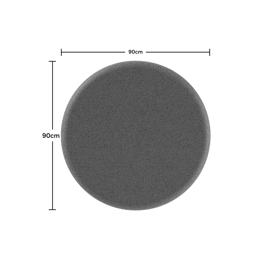 Acoustic Ceiling PanelDark Grey / 90cm by 90cm / Round