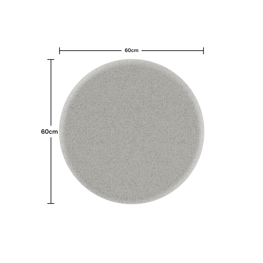 Acoustic Ceiling PanelPebble Grey / 60cm by 60cm / Round