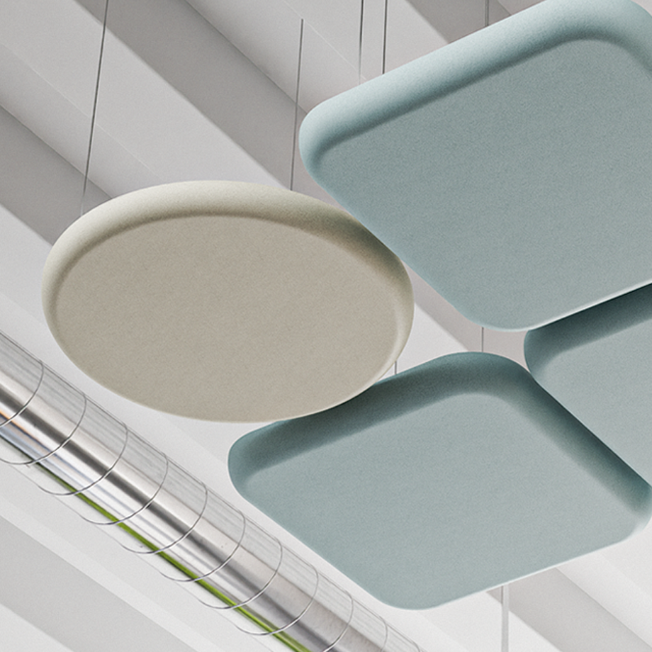 Acoustic Ceiling PanelTeal / 60cm by 60cm / Round