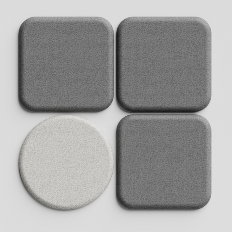 Acoustic Wall PanelDark Grey / 90cm by 90cm / Square