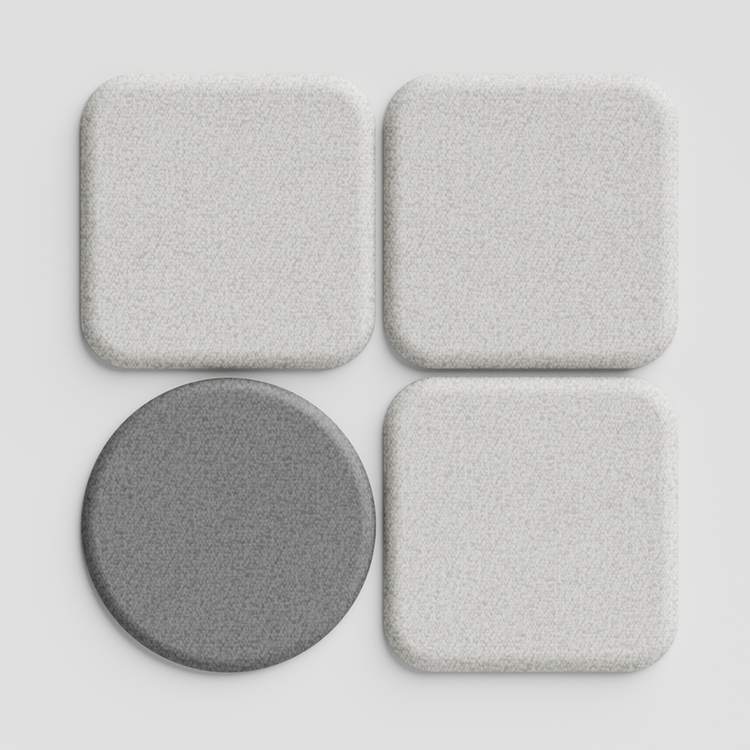 Acoustic Wall PanelDark Grey / 60cm by 60cm / Round