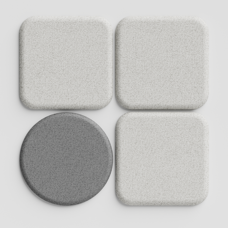Acoustic Wall PanelDark Grey / 90cm by 90cm / Round