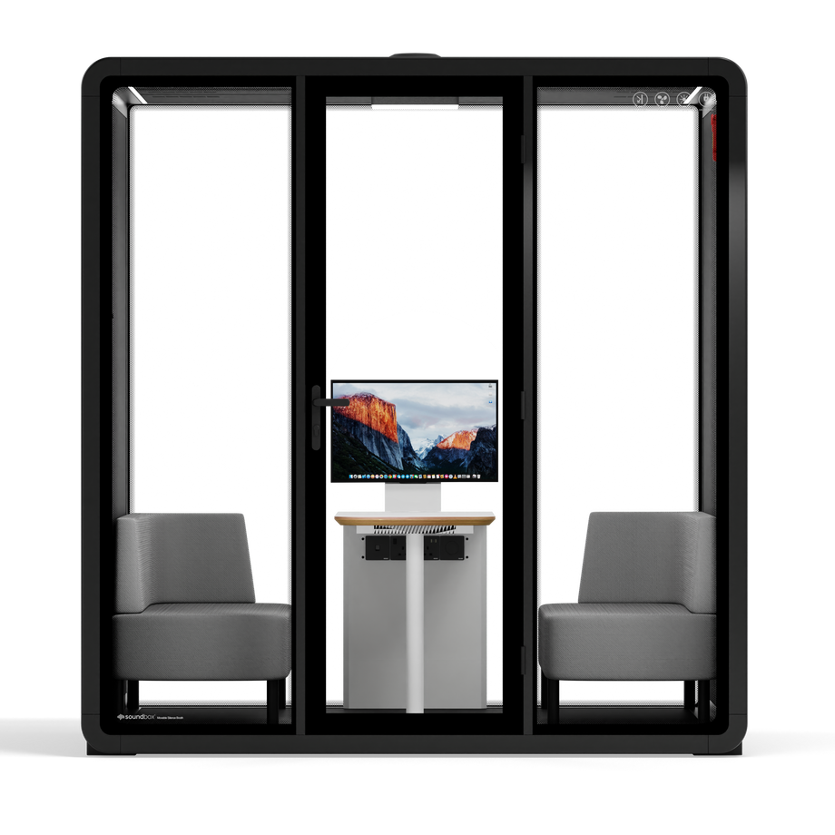 Quell+ - 4 Person Meeting BoothBlack / Delux / Dark Grey
