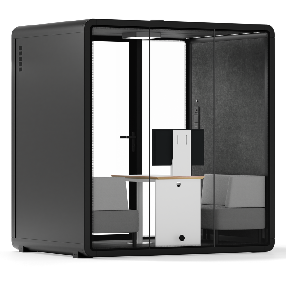 Quell+ - 4 Person Meeting BoothBlack / Delux / Dark Grey