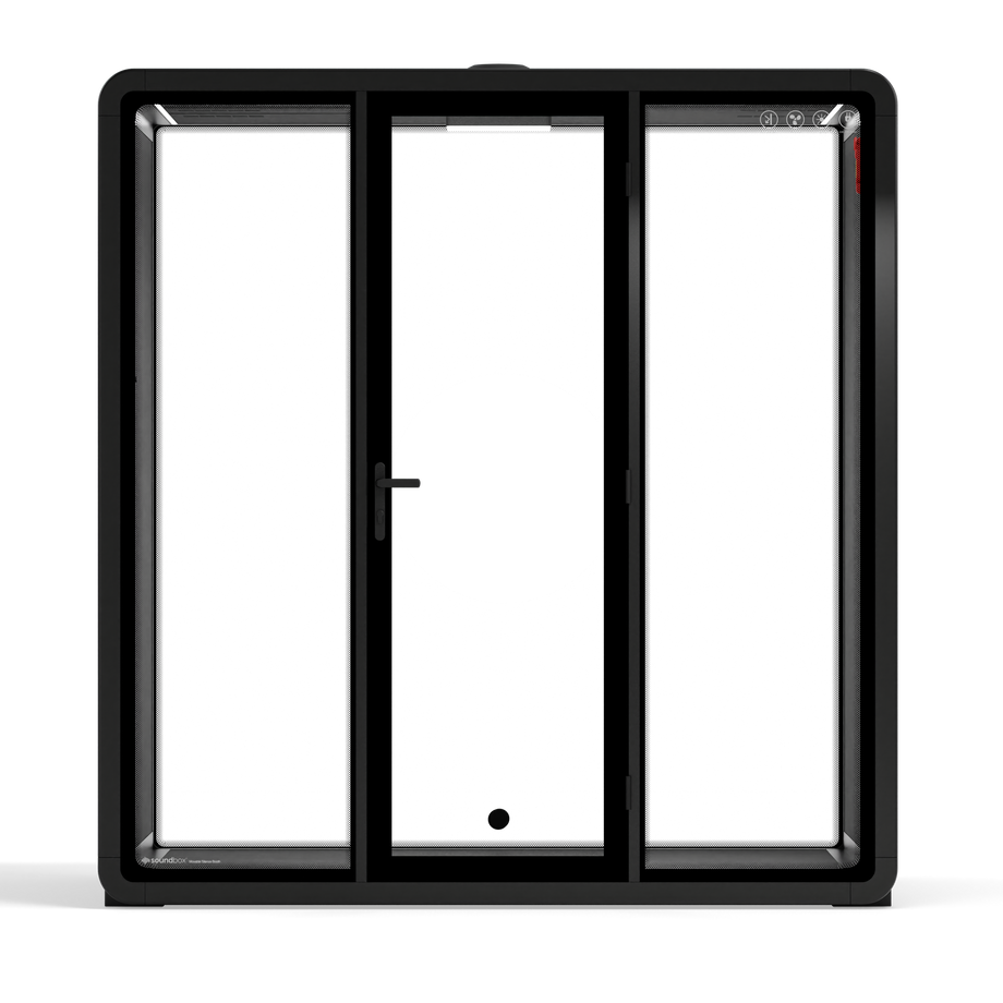 Quell+ - 4 Person Meeting BoothBlack / No Furniture / Dark Grey