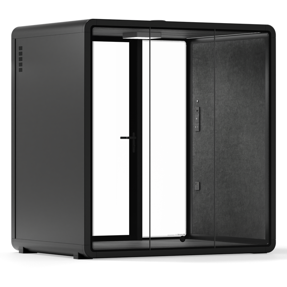 Quell+ - 4 Person Meeting BoothBlack / No Furniture / Dark Grey