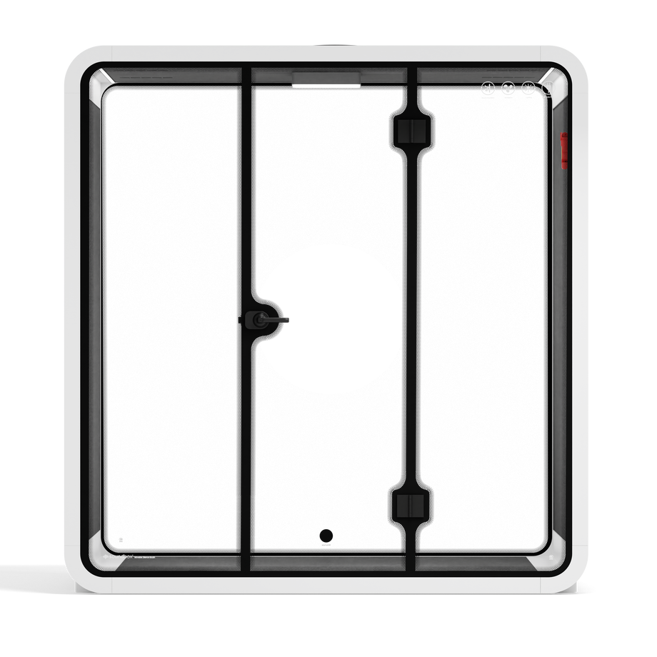 Quell - 4 Person Meeting BoothWhite / No Furniture / Dark Grey