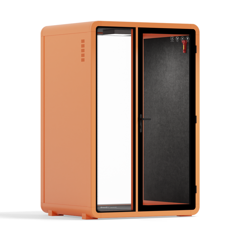 Quell - Quell+ - 2 Person PodOrange / No Furniture / Dark Gray