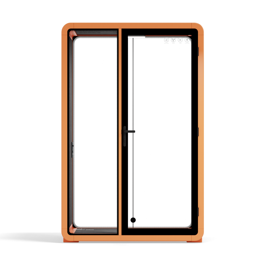 Quell - Quell+ - 2 Person PodOrange / No Furniture / Dark Gray