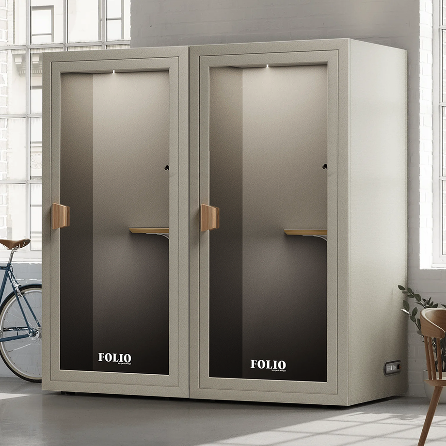 Office Phone Booth Folio - Stand UpFolio Beige / Furniture Set 1