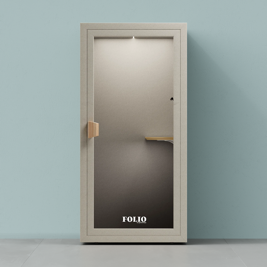 Office Phone Booth Folio - Stand UpFolio Beige / Furniture Set 1