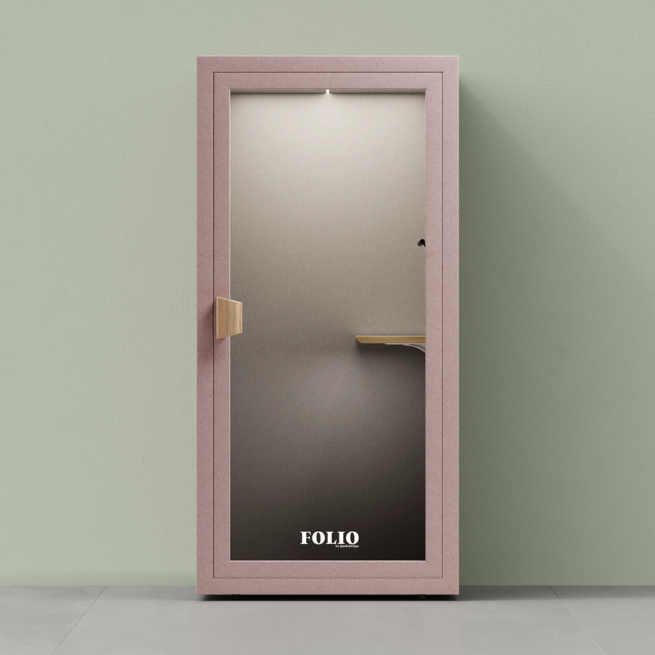 Office Phone Booth Folio - Stand UpFolio Blush / Furniture Set 1