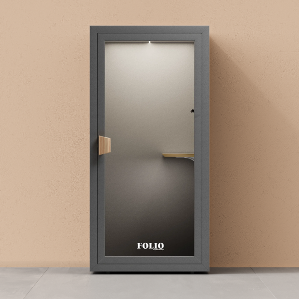 Office Phone Booth Folio - Stand UpFolio Dark Grey / Furniture Set 1
