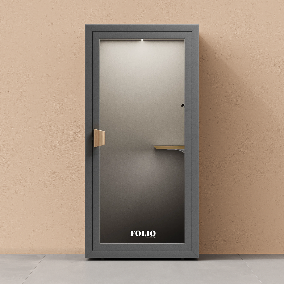 Office Phone Booth Folio - Stand UpFolio Dark Grey / Furniture Set 1