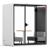 White Quell 2-Person Office Phone Booth by Soundbox Store – soundproof workspace with ergonomic design for private calls