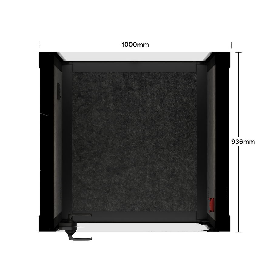 Office Pod Quell FlexWooden / No Furniture / Dark Grey