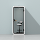 Office Pod Quell Acoustic Green Dark Grey No Furniture