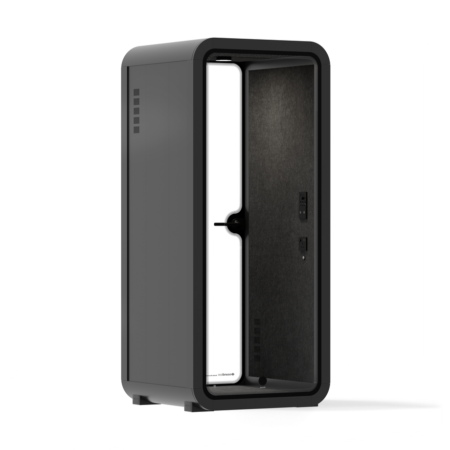 Office Pod Quell FlexCharcoal / No Furniture / Dark Grey