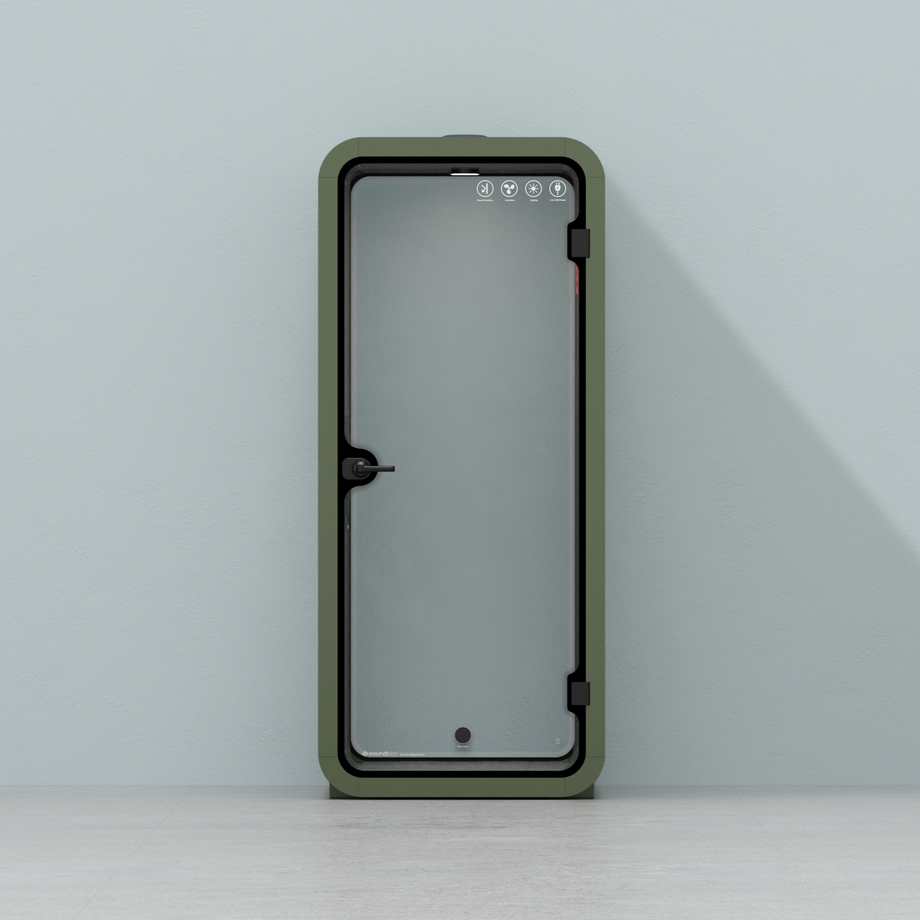 Office Pod Quell FlexGreen / No Furniture / Dark Grey