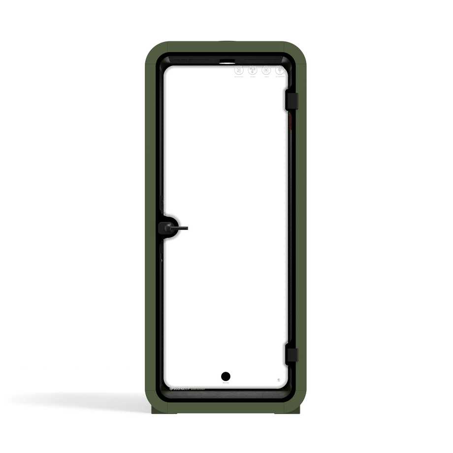 Office Pod Quell FlexGreen / No Furniture / Dark Grey