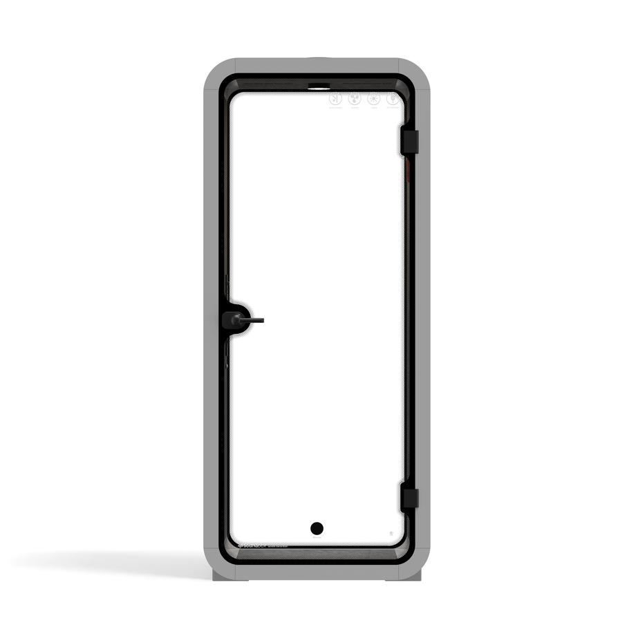 Office Pod Quell FlexLight Grey / No Furniture / Dark Grey