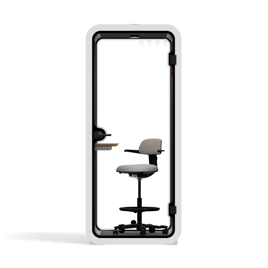 Office Pod Quell FlexWhite / With Furniture / Dark Grey