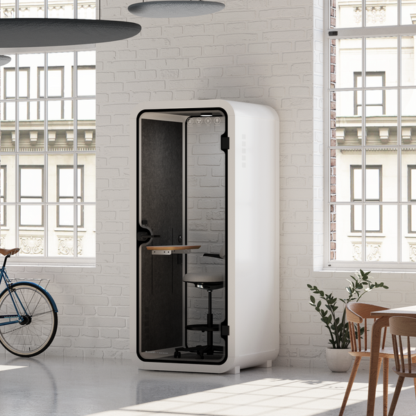 Office Pod Quell FlexWhite / With Furniture / Dark Grey