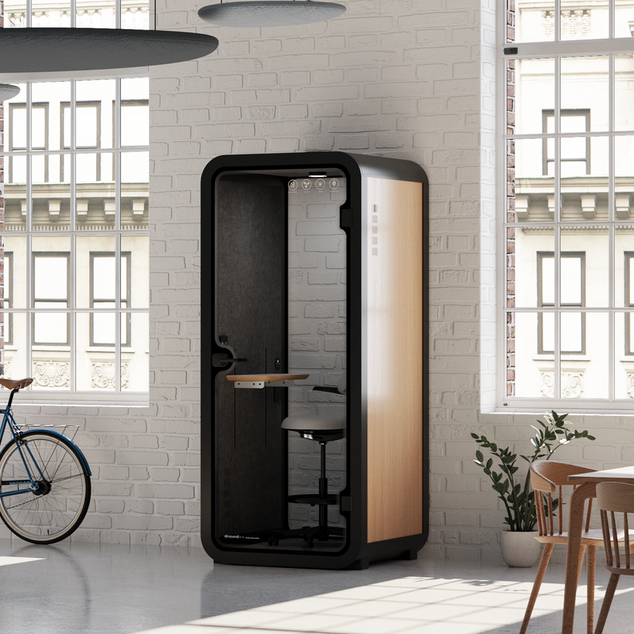 Office Pod Quell FlexWooden / With Furniture / Dark Grey