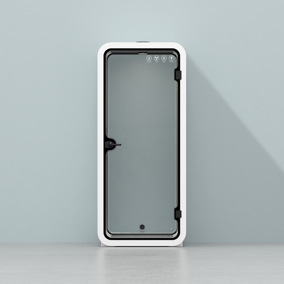 Office Pod Quell FlexWhite / No Furniture / Dark Grey