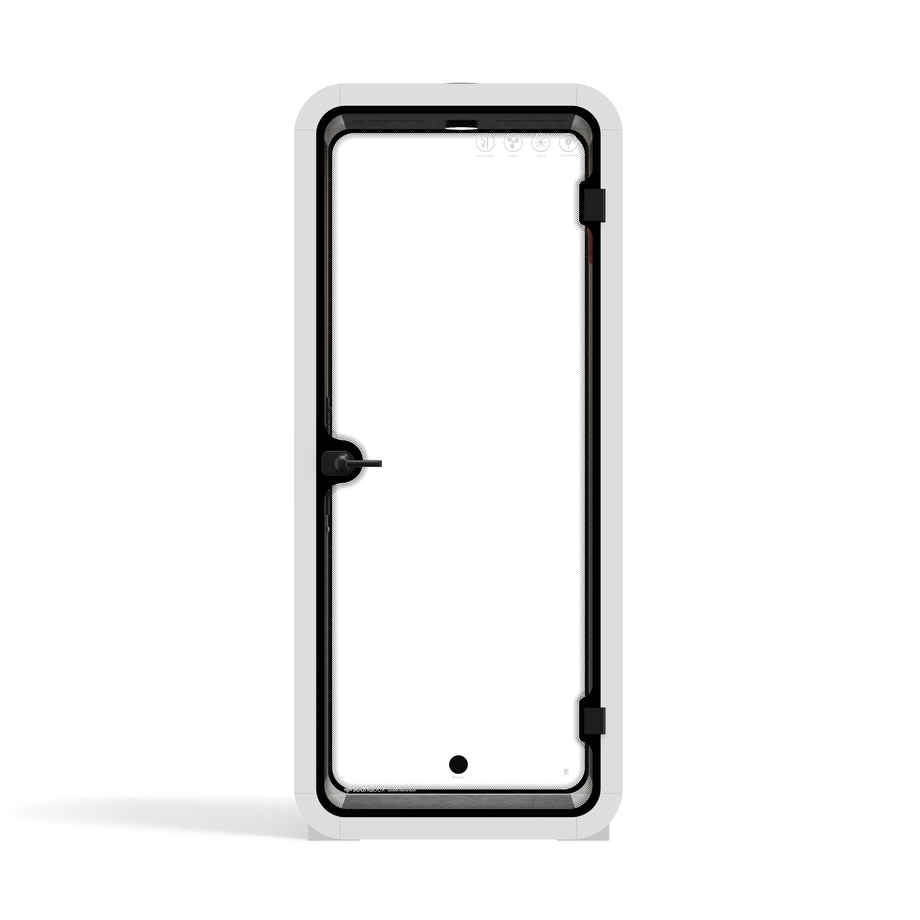 Office Pod Quell FlexWhite / No Furniture / Dark Grey