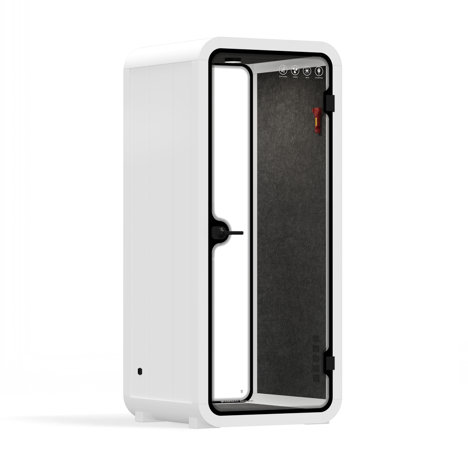 Office Pod Quell FlexWhite / No Furniture / Dark Grey