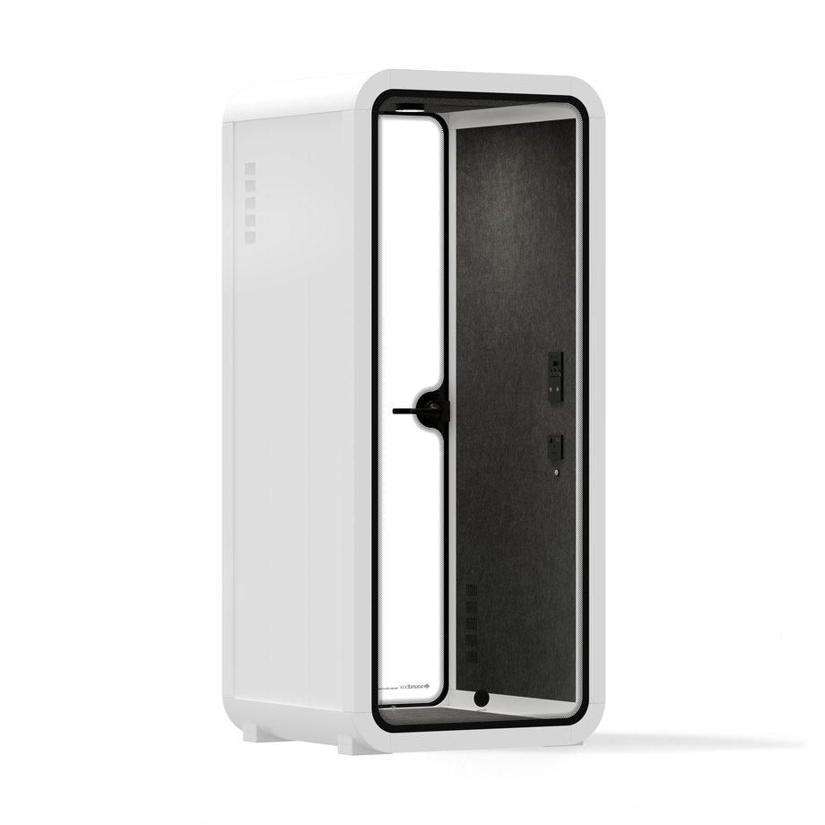 Office Pod Quell FlexWhite / No Furniture / Dark Grey
