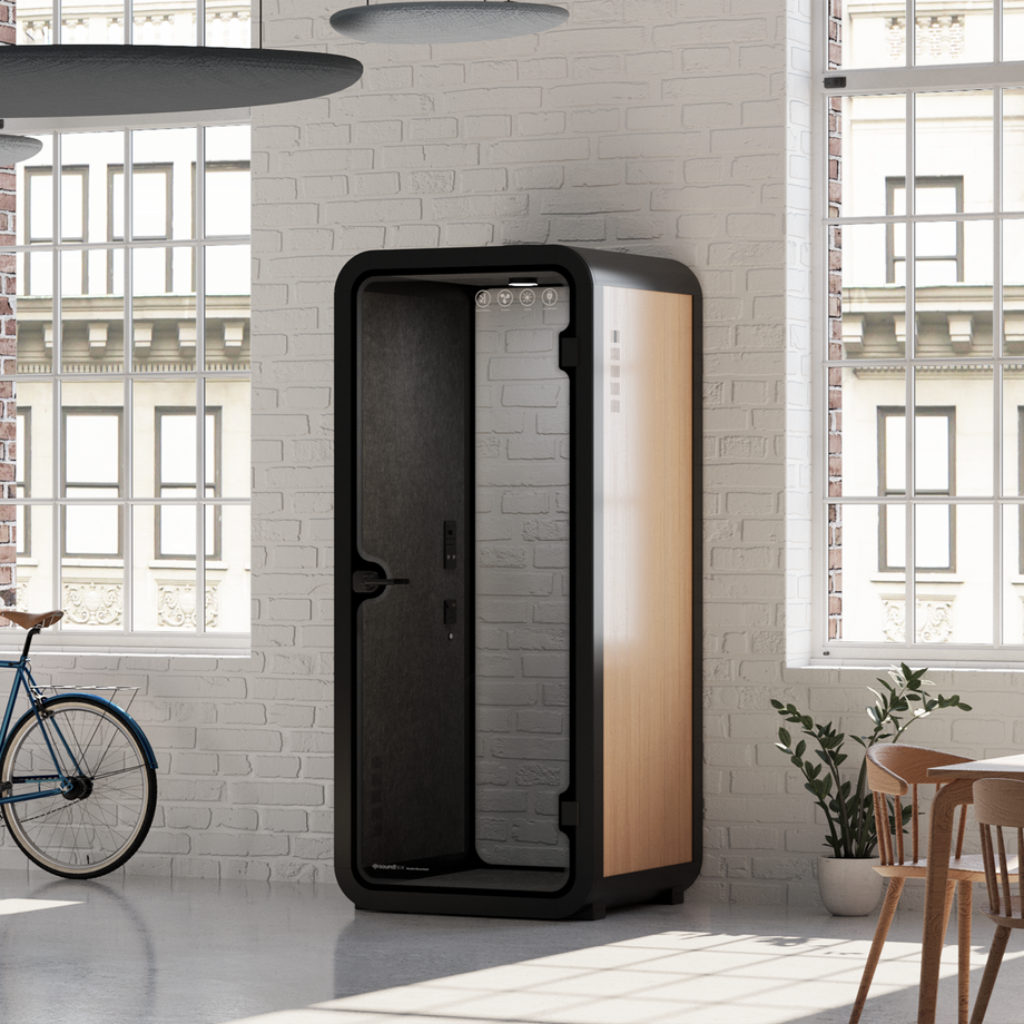 Office Pod Quell FlexWooden / No Furniture / Dark Grey