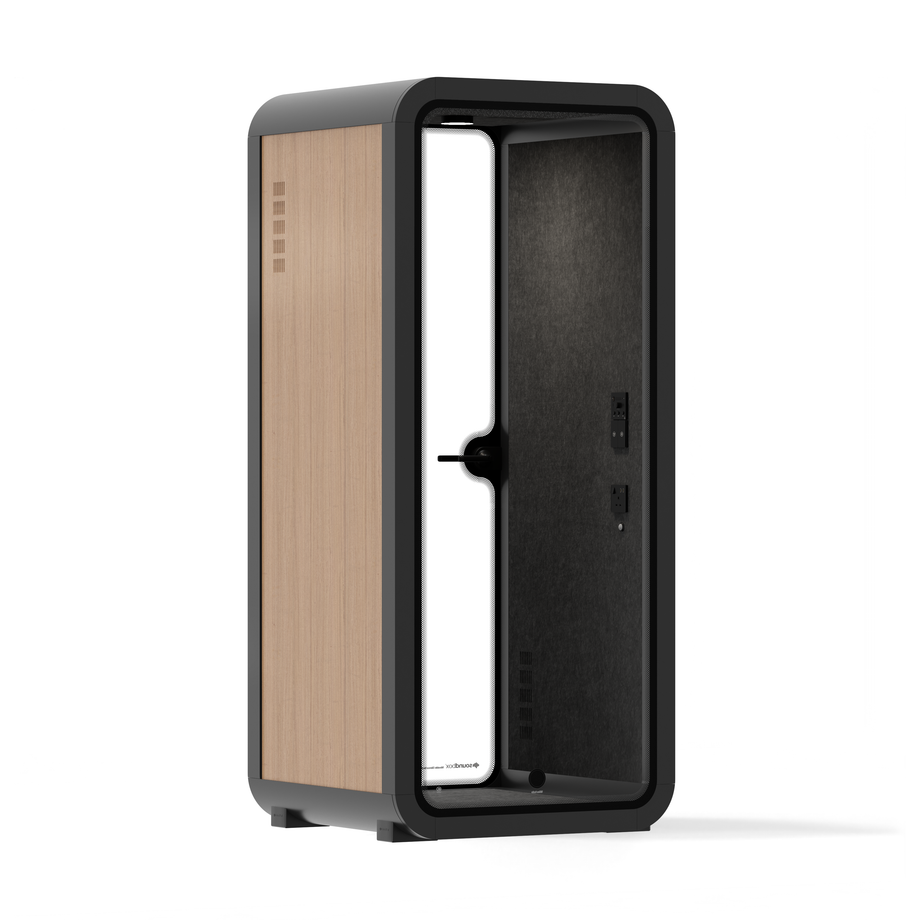 Office Pod Quell FlexWooden / No Furniture / Dark Grey