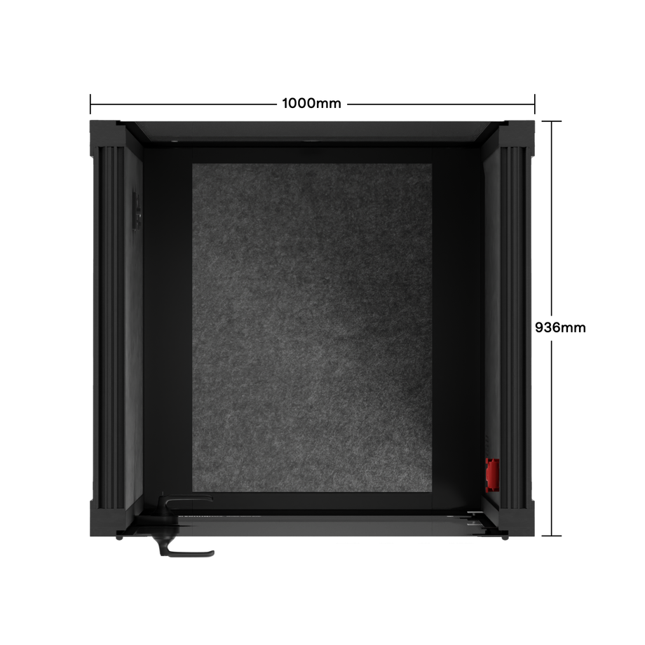 Office Pod Quell+ AcousticCharcoal / No Furniture / Dark Grey
