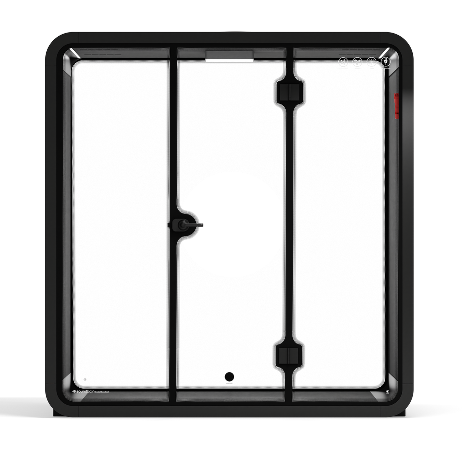 Quell - 4 Person Meeting BoothCharcoal / No Furniture / Dark Grey