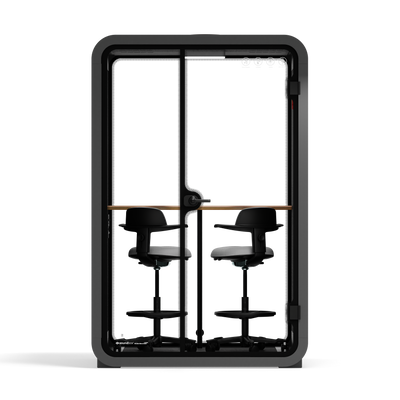 Office Phone Booth Quell - 2 Person - With Furniture