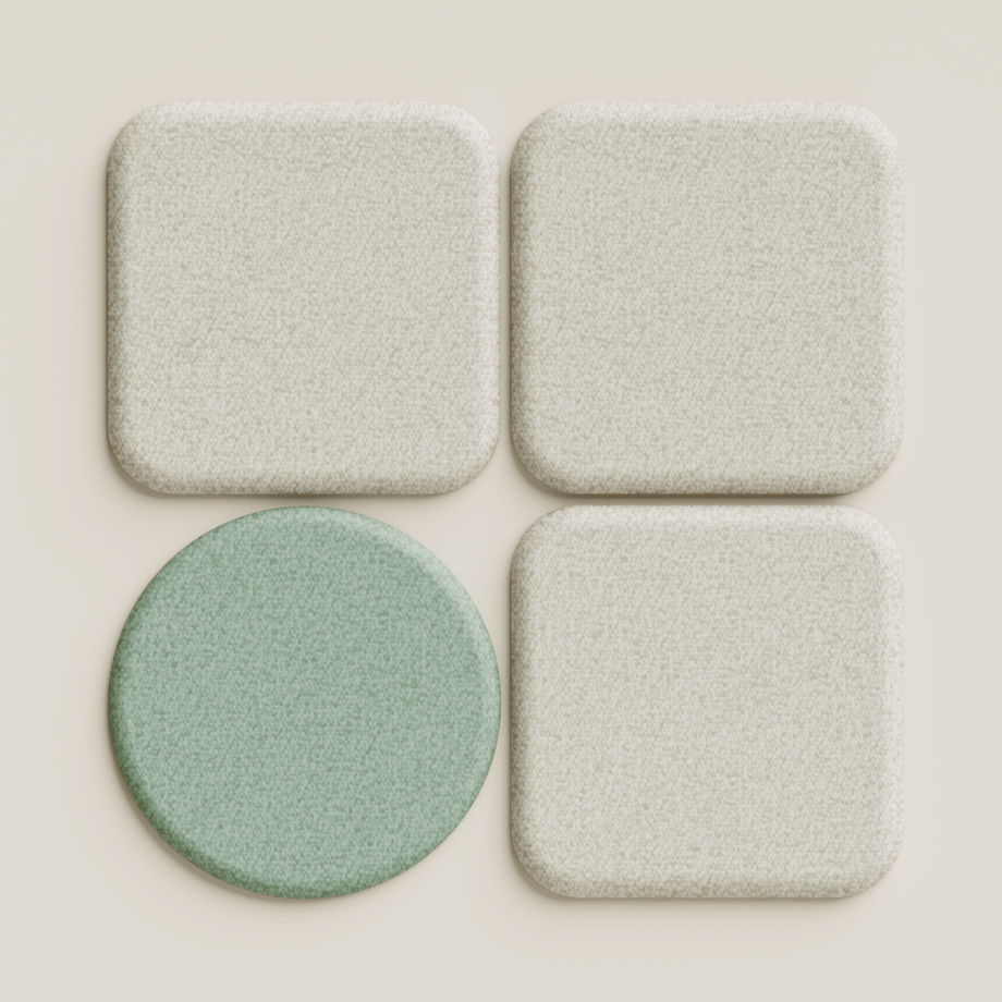 Acoustic Wall PanelTeal / 60cm by 60cm / Round