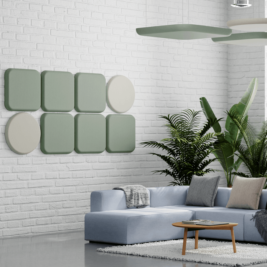 Acoustic Wall PanelTeal / 60cm by 60cm / Round