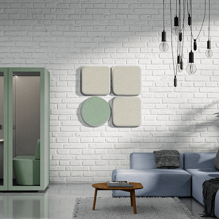 Acoustic Wall PanelTeal / 60cm by 60cm / Round