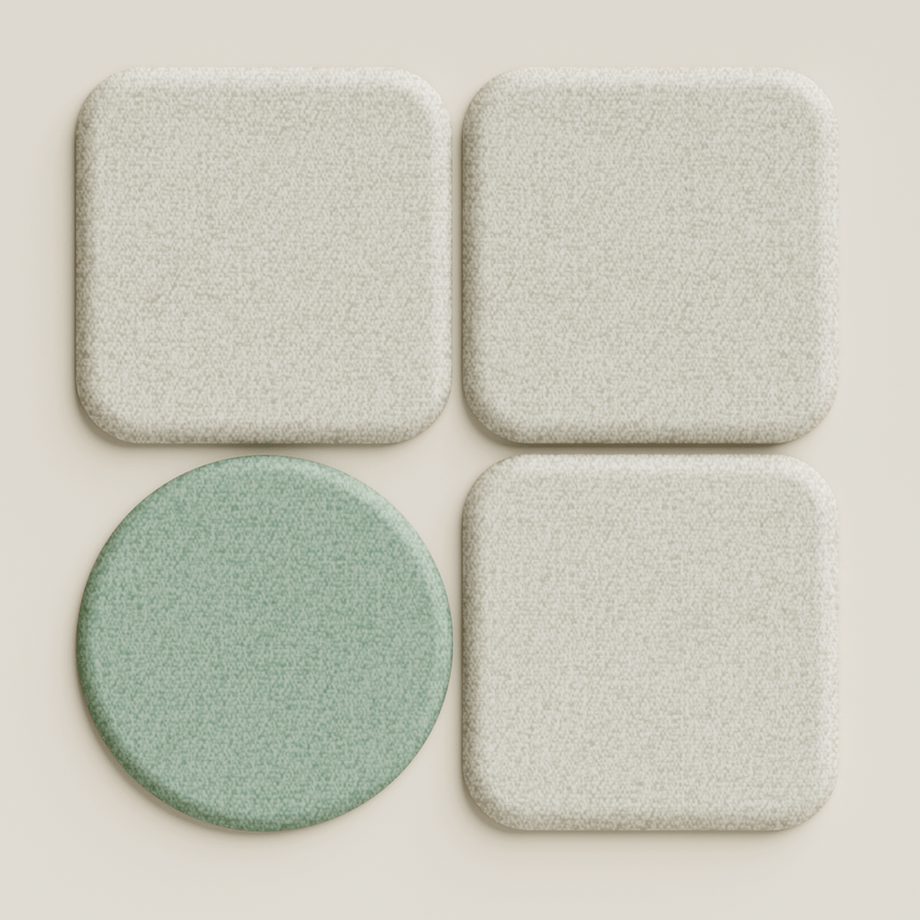 Acoustic Wall PanelTeal / 90cm by 90cm / Round