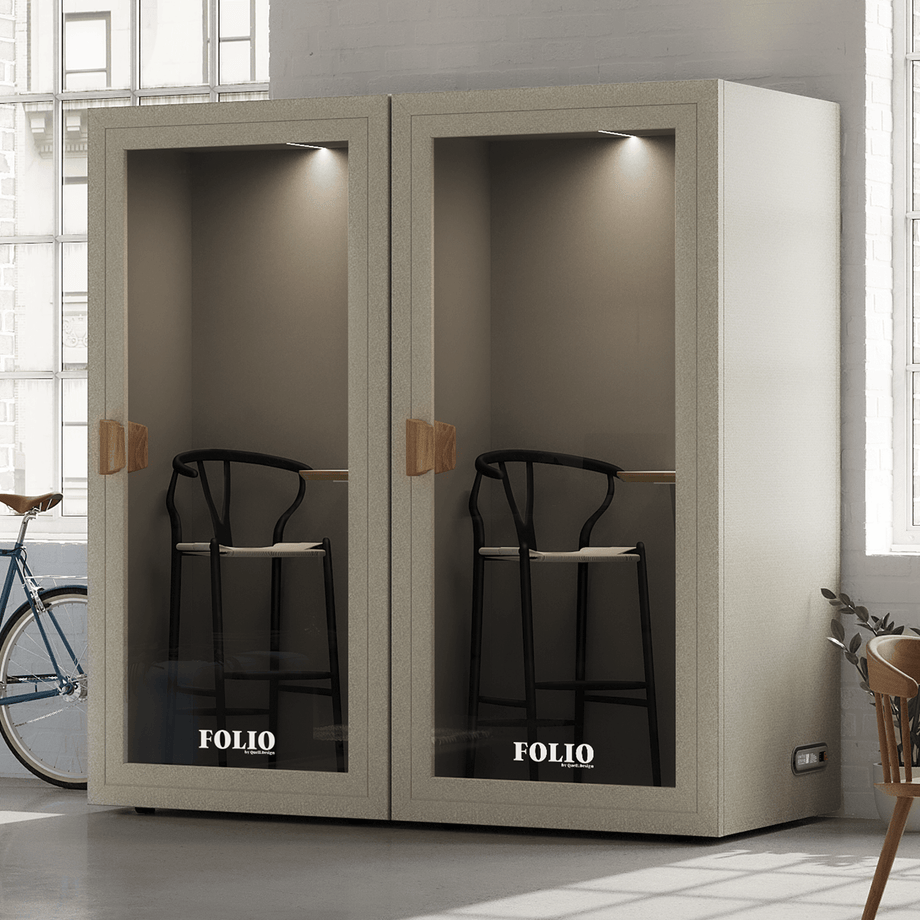 Office Phone Booth Folio - Stand UpFolio Beige / Furniture Set 2