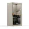 beige office phone booth folio stand up with stool soundbox store 