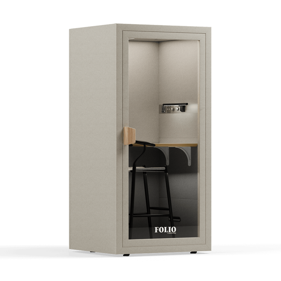 Office Phone Booth Folio - Stand UpFolio Beige / Furniture Set 2