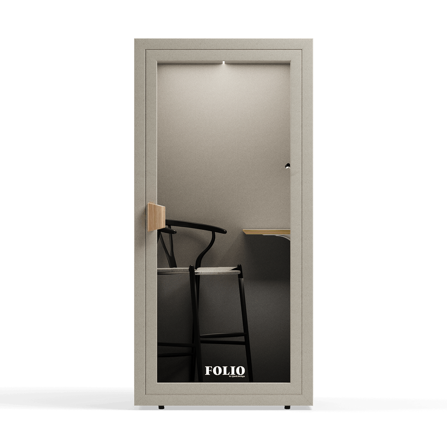 Office Phone Booth Folio - Stand UpFolio Beige / Furniture Set 2